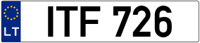 Truck License Plate